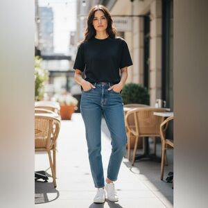 Zara Blue Straight Leg Women's Jeans